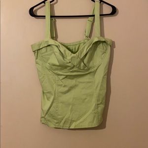 PUG Deadly Dames Vamp Top in Green